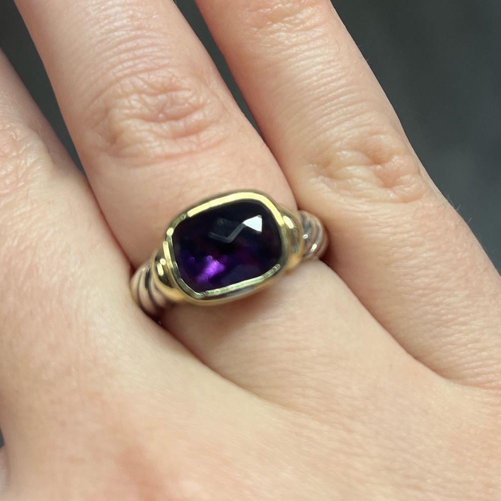 David yurman amethyst cable ring